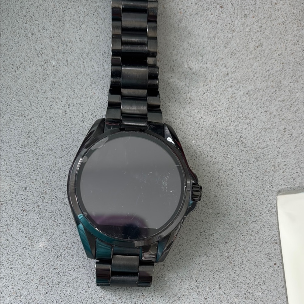 Michael Kors Black Smartwatch with Digital Display and Premium Build